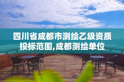 四川省成都市测绘乙级资质投标范围,成都测绘单位