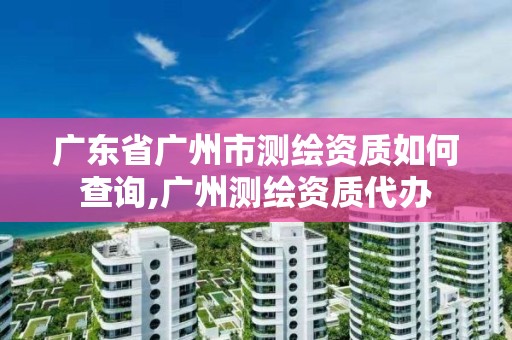 广东省广州市测绘资质如何查询,广州测绘资质代办