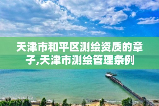 天津市和平区测绘资质的章子,天津市测绘管理条例