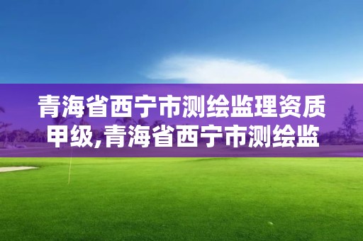 青海省西宁市测绘监理资质甲级,青海省西宁市测绘监理资质甲级企业