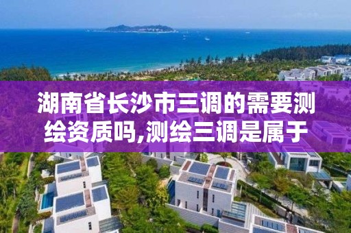 湖南省长沙市三调的需要测绘资质吗,测绘三调是属于什么工作。