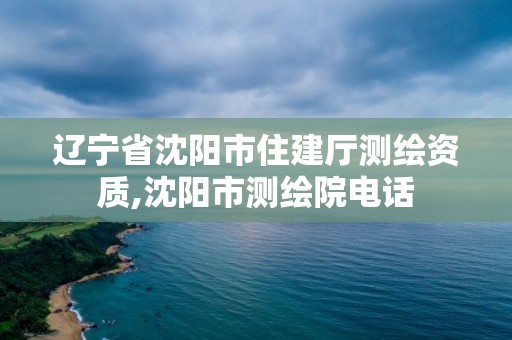 辽宁省沈阳市住建厅测绘资质,沈阳市测绘院电话