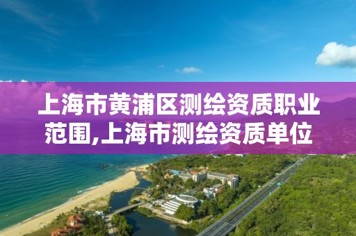 上海市黄浦区测绘资质职业范围,上海市测绘资质单位名单