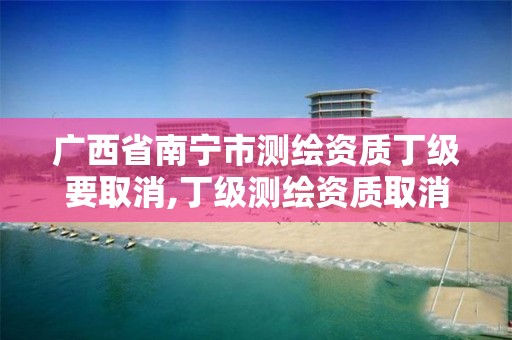 广西省南宁市测绘资质丁级要取消,丁级测绘资质取消怎么办