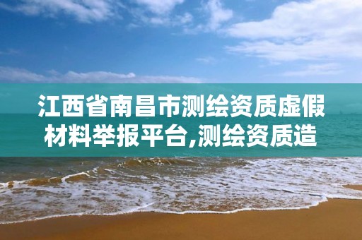 江西省南昌市测绘资质虚假材料举报平台,测绘资质造假在哪里举报