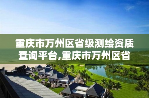 重庆市万州区省级测绘资质查询平台,重庆市万州区省级测绘资质查询平台官网