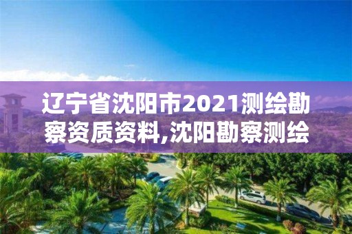 辽宁省沈阳市2021测绘勘察资质资料,沈阳勘察测绘院