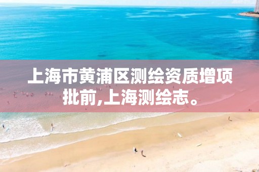 上海市黄浦区测绘资质增项批前,上海测绘志。