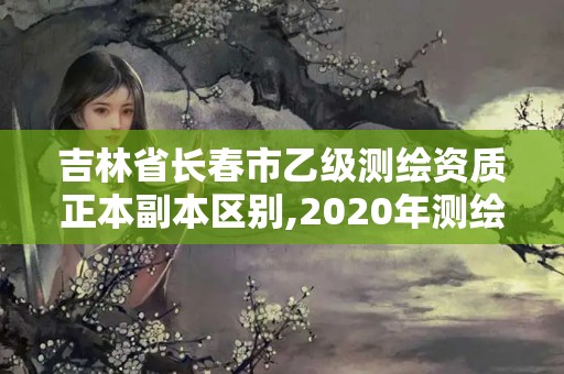 吉林省长春市乙级测绘资质正本副本区别,2020年测绘资质乙级需要什么条件。