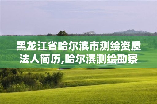 黑龙江省哈尔滨市测绘资质法人简历,哈尔滨测绘勘察研究院怎么样