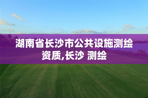 湖南省长沙市公共设施测绘资质,长沙 测绘