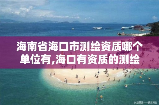 海南省海口市测绘资质哪个单位有,海口有资质的测绘公司