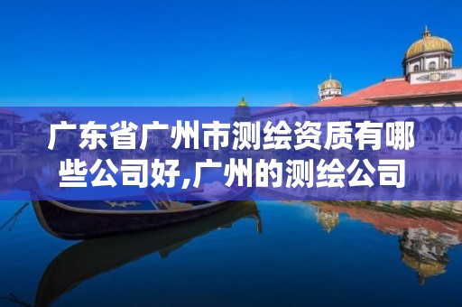 广东省广州市测绘资质有哪些公司好,广州的测绘公司有哪些