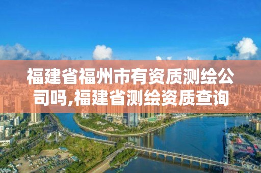 福建省福州市有资质测绘公司吗,福建省测绘资质查询。