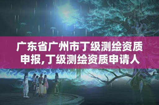 广东省广州市丁级测绘资质申报,丁级测绘资质申请人员条件