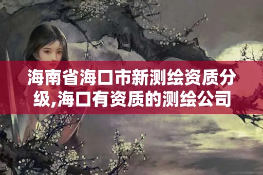 海南省海口市新测绘资质分级,海口有资质的测绘公司