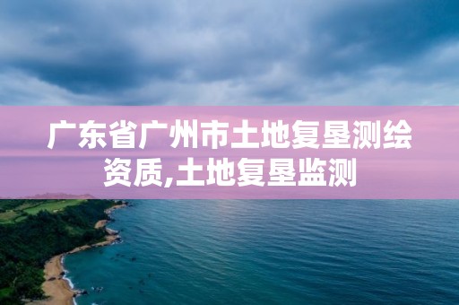 广东省广州市土地复垦测绘资质,土地复垦监测