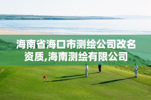 海南省海口市测绘公司改名资质,海南测绘有限公司