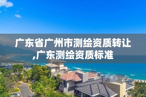 广东省广州市测绘资质转让,广东测绘资质标准