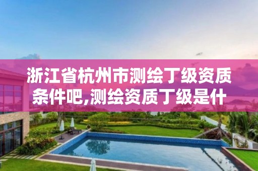 浙江省杭州市测绘丁级资质条件吧,测绘资质丁级是什么意思