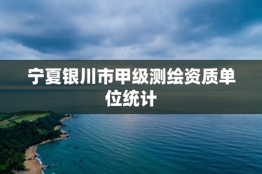 宁夏银川市甲级测绘资质单位统计