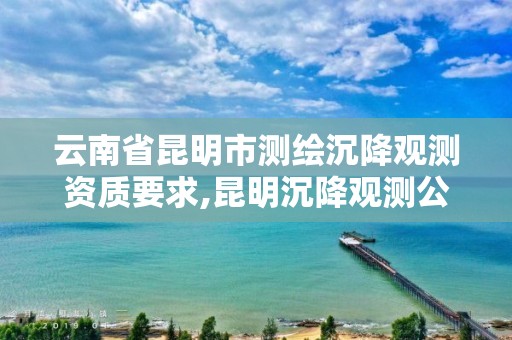 云南省昆明市测绘沉降观测资质要求,昆明沉降观测公司