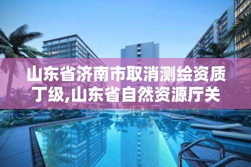 山东省济南市取消测绘资质丁级,山东省自然资源厅关于延长测绘资质证书有效期的公告