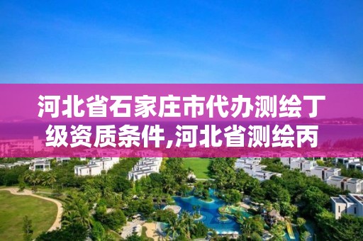 河北省石家庄市代办测绘丁级资质条件,河北省测绘丙级资质办理需要多少人