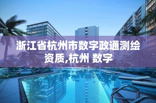 浙江省杭州市数字政通测绘资质,杭州 数字