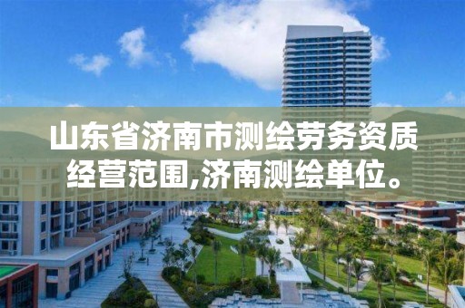 山东省济南市测绘劳务资质经营范围,济南测绘单位。