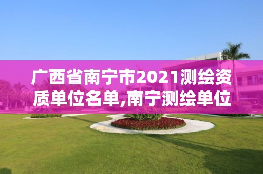 广西省南宁市2021测绘资质单位名单,南宁测绘单位排名。