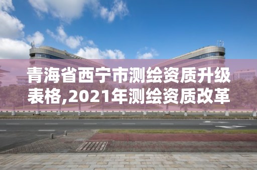 青海省西宁市测绘资质升级表格,2021年测绘资质改革新标准