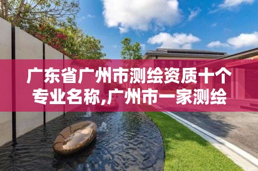 广东省广州市测绘资质十个专业名称,广州市一家测绘资质单位