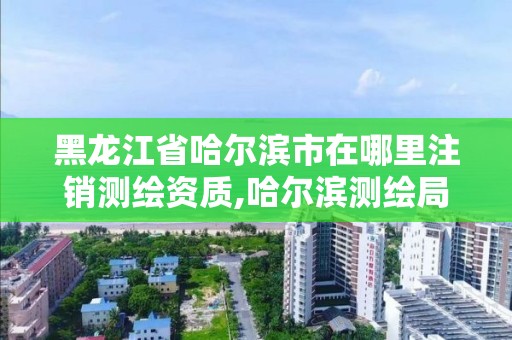 黑龙江省哈尔滨市在哪里注销测绘资质,哈尔滨测绘局属于什么单位