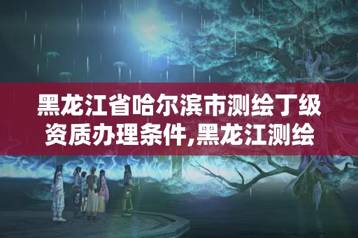 黑龙江省哈尔滨市测绘丁级资质办理条件,黑龙江测绘公司乙级资质