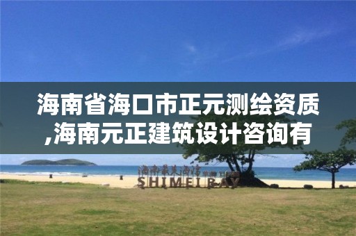 海南省海口市正元测绘资质,海南元正建筑设计咨询有限公司