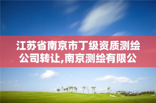 江苏省南京市丁级资质测绘公司转让,南京测绘有限公司