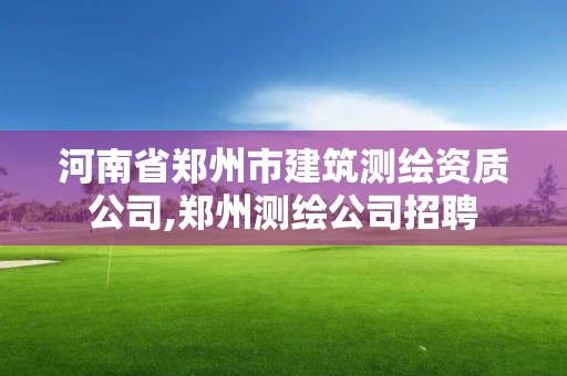 河南省郑州市建筑测绘资质公司,郑州测绘公司招聘