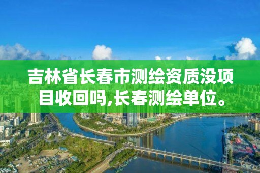 吉林省长春市测绘资质没项目收回吗,长春测绘单位。