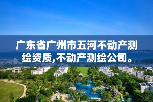 广东省广州市五河不动产测绘资质,不动产测绘公司。