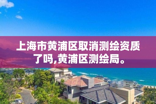 上海市黄浦区取消测绘资质了吗,黄浦区测绘局。