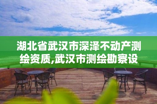 湖北省武汉市深泽不动产测绘资质,武汉市测绘勘察设计甲级资质公司