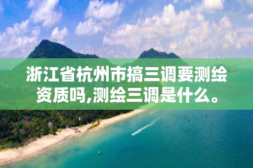 浙江省杭州市搞三调要测绘资质吗,测绘三调是什么。