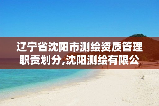 辽宁省沈阳市测绘资质管理职责划分,沈阳测绘有限公司