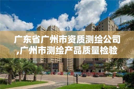 广东省广州市资质测绘公司,广州市测绘产品质量检验中心