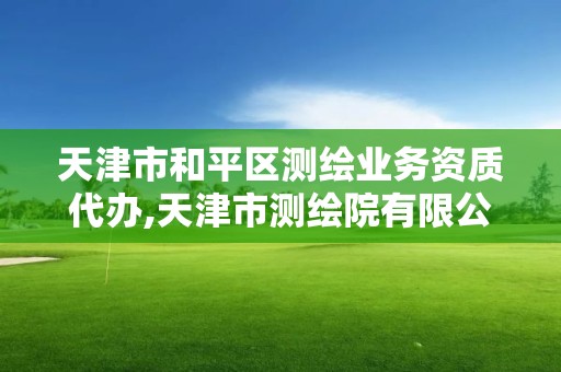 天津市和平区测绘业务资质代办,天津市测绘院有限公司资质