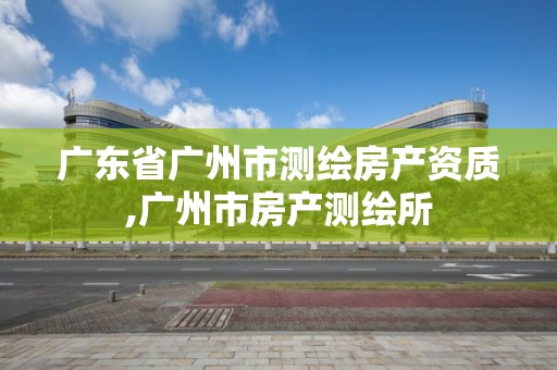 广东省广州市测绘房产资质,广州市房产测绘所