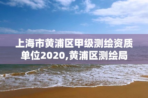 上海市黄浦区甲级测绘资质单位2020,黄浦区测绘局