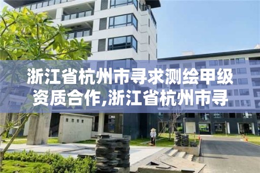 浙江省杭州市寻求测绘甲级资质合作,浙江省杭州市寻求测绘甲级资质合作的公司