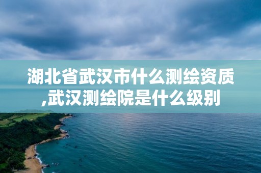 湖北省武汉市什么测绘资质,武汉测绘院是什么级别